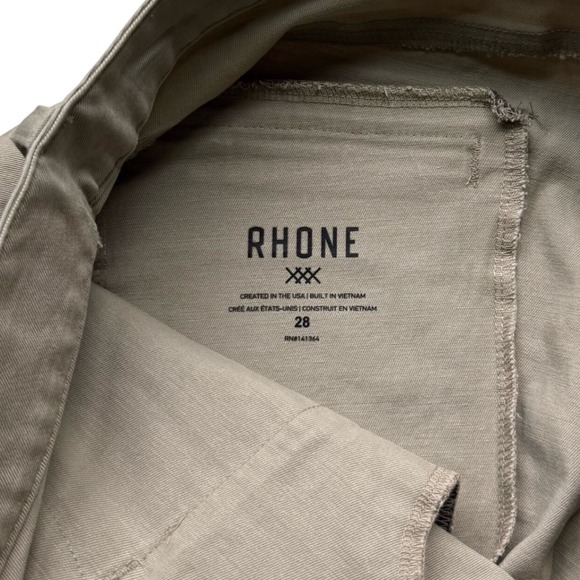 NWT Rhone Mens Everyday Twill Five Pocket Pant Khaki Slim Straight 28x33 - Picture 8 of 10